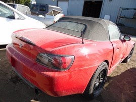 2000 HONDA S2000 RED CONV 2.0L MT A18792